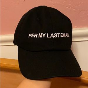 Per my last email baseball cap BNWOT